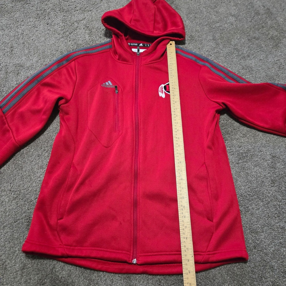Adidas Redmen Football ClimaWarm Full Zip Hoodie Jacket Mens Medium - Picture 3 of 7